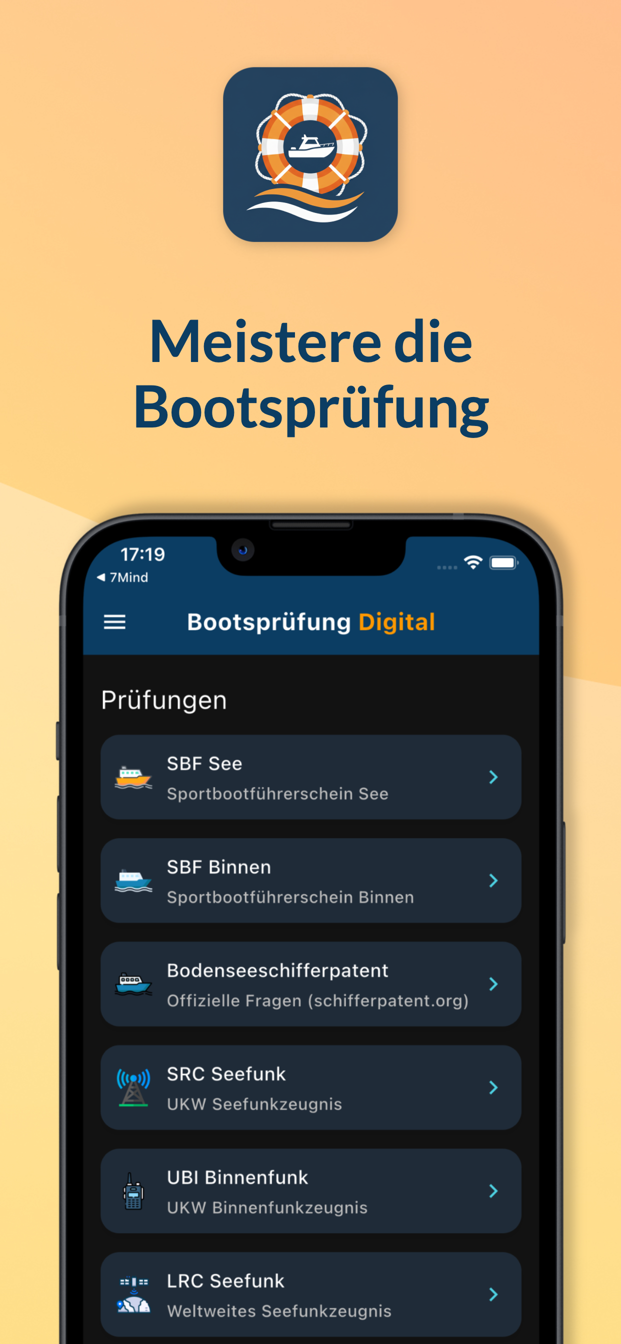 Bootsprüfung Digital – Übersicht der sechs Bootsführerscheine